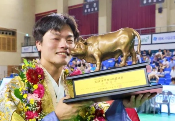 스포츠소식, '씨름돌' 황찬섭, 2024 추석장사씨름대회 소백장사 타이틀 석권...6년만에 씨름판 정상